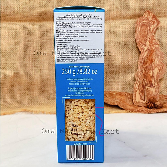 Nui sao hữu cơ bartolini 250g - ảnh sản phẩm 3