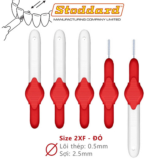 Bộ bàn chải kẽ răng stoddard từ 0.6 đến 2.5mm - uk - ảnh sản phẩm 6