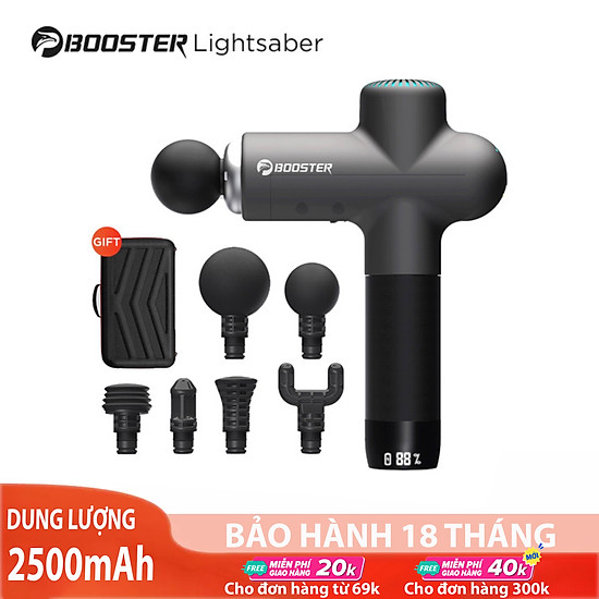 Tặng túi đựng massage cầm tay, máy massage cầm tay booster lightsaber. pin - ảnh sản phẩm 2