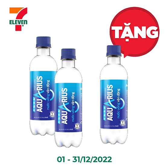 Combo 3 chai nuvđ aquarius 390ml - ảnh sản phẩm 1