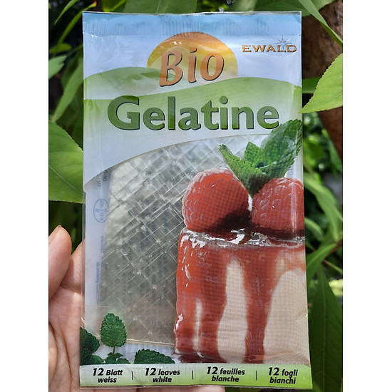 Gelatin hữu cơ  dạng lá  20gr - ảnh sản phẩm 2