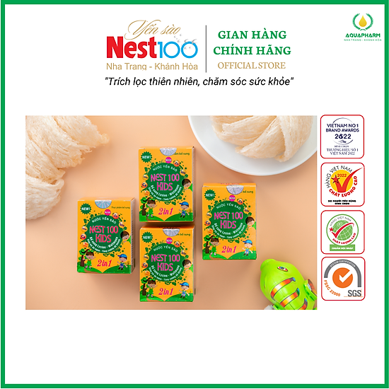 Nước yến sào nest100 kids 2in1 - lysine& wellmune 2in1 - giúp trẻ ăn ngon - ảnh sản phẩm 2