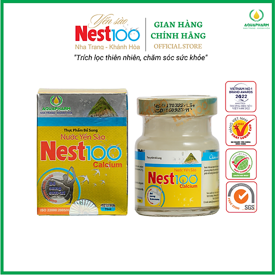 Yến sào calcium nest100 - hộp 1 lọ 70ml - ảnh sản phẩm 1