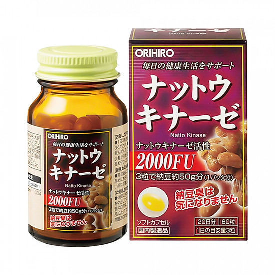Thực phẩm chức năng viên uống hỗ trợ điều trị tai biến orihiro natto - ảnh sản phẩm 2
