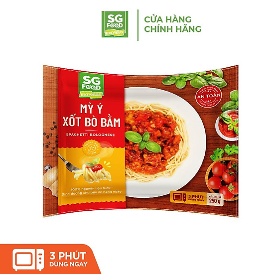 Combo 3 mỳ ý xốt bò bằm sài gòn food 250g - ảnh sản phẩm 2