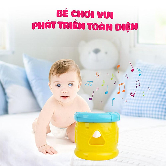 Đồ chơi phát triển tư duy - vận động tinh cho bé trống thả hình khối có - ảnh sản phẩm 2