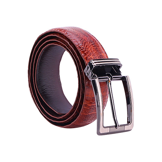 Thắt Lưng Nam Da Đà Điểu Đầu Kim Huy Hoàng HT4408 - Nâu Đỏ ...