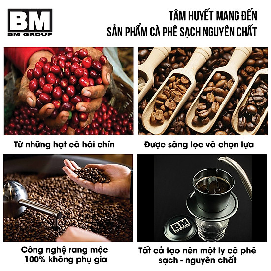 Cà phê bộtrobusta - bm cội nguồn- hái chín - rang mộc - nguyên chất - ảnh sản phẩm 7