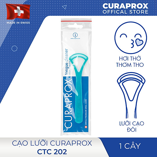 Cạo lưỡi curaprox ctc sạch lưỡi thơm miệng màu ngẫu nhiên - ảnh sản phẩm 1