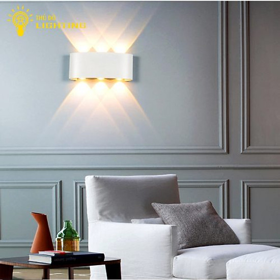 Mua Đèn Tường LED Treo Phòng Khách Phòng Ngủ Cầu Thang Đèn Hắt B052 Combo 2 Màu Đen/ Trắng Công Suất 6W/8W - TRẮNG - 6W tại đèn trang trí longdecor Mua Đèn Tường Led Treo Phòng Khách Phòng Ngủ Cầu Thang Đèn Hắt B052 Combo 2 Màu Đen/ Trắng Công Suất 6W/8W - Trắng - 6W Tại Đèn Trang Trí Longdecor