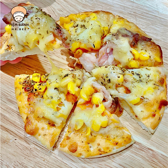 Chỉ giao hcm pizza ba rọi bò mỹ & bắp - size 16cm -180gr - ảnh sản phẩm 2