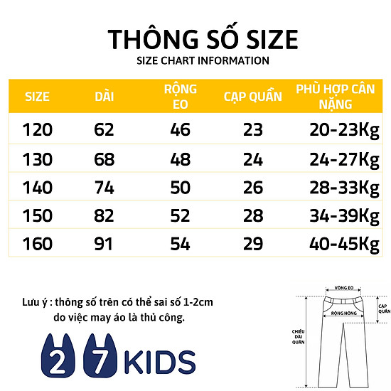 Quần dài bò giấy bé trai bé gái 27kids quần jean mềm nam nữ cho trẻ từ 2 - ảnh sản phẩm 7