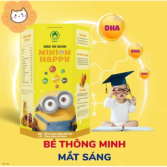 Siro ăn ngon minion happyhỗ trợ tiêu hóa tốt - ảnh sản phẩm 4