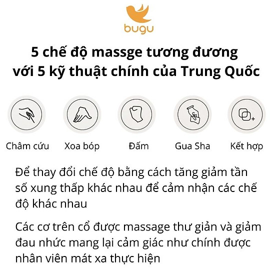 Máy massage cổ vai gáy mát xa cột sống cổ xung điện 5 chế độ 15 cường độ - ảnh sản phẩm 7