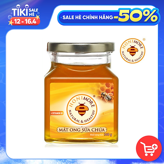 Mật ong rừng sữa chúa honimore hũ 360g - giúp đẹp da - ảnh sản phẩm 1