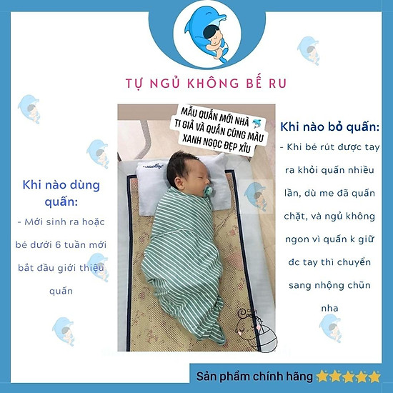 Quấn chũn cocoon cho bé sơ sinh giúp bé ngủ ngon giảm giật mình - ảnh sản phẩm 3