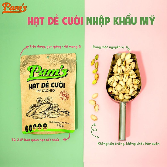 Hạt dẻ cười nhập khẩu mỹ pamshạt dẻ cao cấp không tẩy trắng, béo bùi - ảnh sản phẩm 3