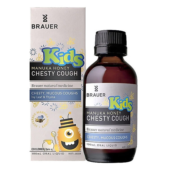 Siro giảm ho có đờm brauer kids manuka honey chesty cough cho bé trên 2 - ảnh sản phẩm 2