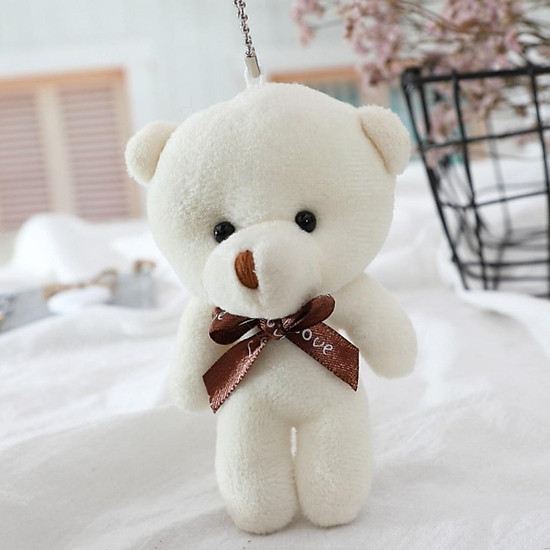 Gấu bông cute, teddy mini dễ thương làm móc khóa trang trí cho balo - ảnh sản phẩm 2