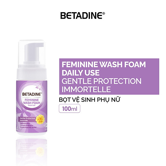 Bọt vệ sinh phụ nữ betadine feminine wash foam daily use gentle protection - ảnh sản phẩm 1