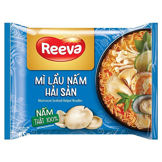 Mì lẩu nấm hải sản reeva gói 85g - 8936048472429 - ảnh sản phẩm 1