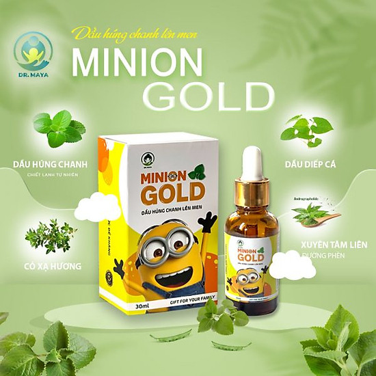 Dầu húng chanh lên men minion gold 30ml tăng đề kháng, giảm ho, khò khè - ảnh sản phẩm 5