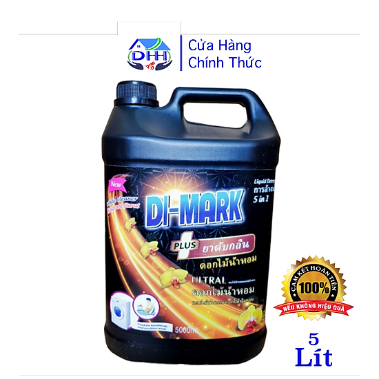 Nước giặt quần áo di-mark 5in 1  5 lít đen - ảnh sản phẩm 5