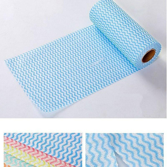 Khăn giấy cuộn lau bếp đa năng về dạng cuộn vải dệt mầu sắc - ảnh sản phẩm 2