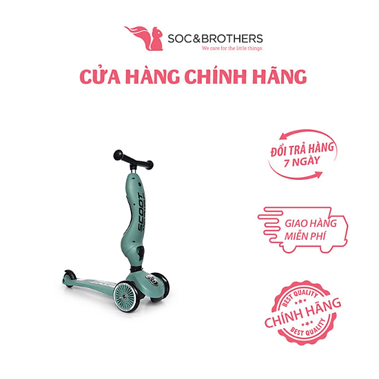 Xe scooter trẻ em scoot and ride highwaykick 1 màu forest - ảnh sản phẩm 1