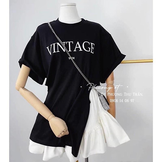 Đầm trắng hoa nhí cỏ 4 lá may mắn body cổ cúc dọc tay ngắn ulzzang , Váy nữ  vintage thiết kế dự tiệc - Váy Fashion