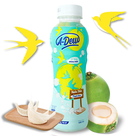 Nước yến - thạch dừa a-dew 450ml - thùng 24 chai - ảnh sản phẩm 4