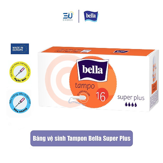 Băng vệ sinh tampoo super plus bella dạng ống - tétra medical - ảnh sản phẩm 1