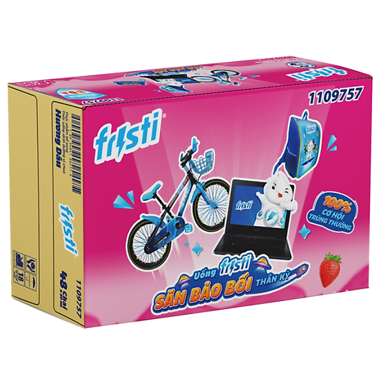 Thùng fristi hương dâu 48x80ml - ảnh sản phẩm 3