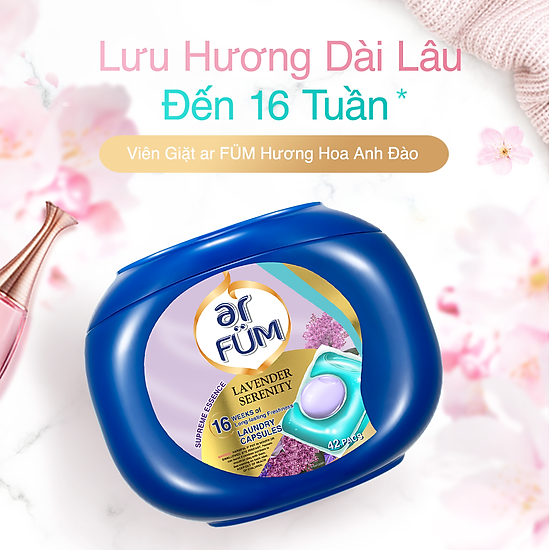 Combo 3 túi viên giặt xả tiện lợi arfum hương hoa công nghệ nhật bản 30 - ảnh sản phẩm 2