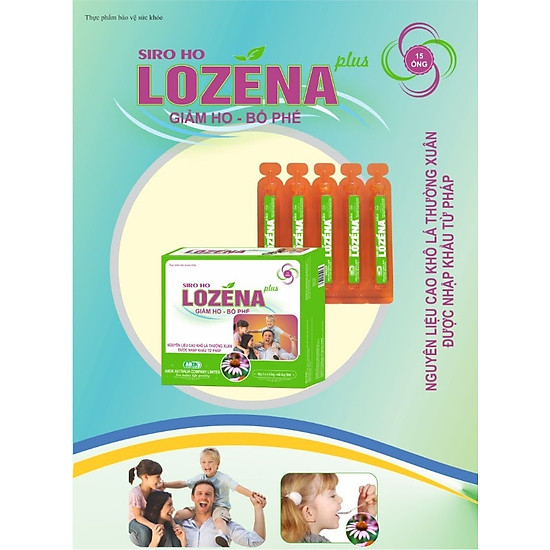 Thực phẩm bảo vệ sức khỏe siro ho lozena plus làm ấm đường hô hấp - ảnh sản phẩm 6