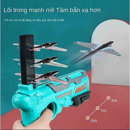 Đồ chơi bắn phóng máy bay giấy lên trời - ảnh sản phẩm 6