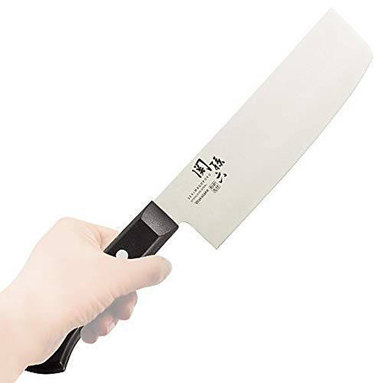 Kết quả hình ảnh cho Dao bếp đầu vuông Wakatake KAI Nhật 16.5cm"