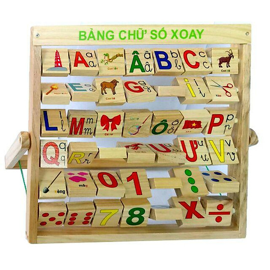 Bảng chữ số tiếng việt xoay - ảnh sản phẩm 2