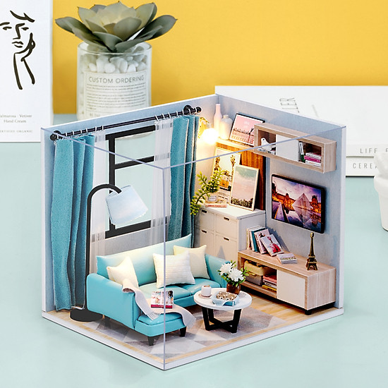 Nhà búp bê lắp ghép living at corner h018 - ảnh sản phẩm 1