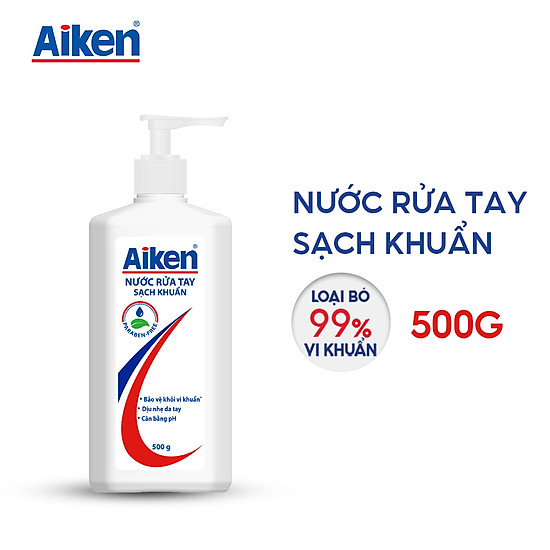 Aiken nước rửa tay sạch khuẩn 500g - ảnh sản phẩm 1