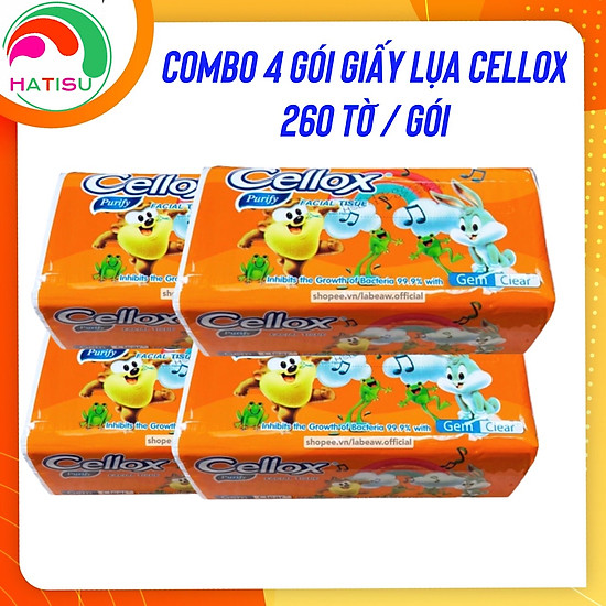 Combo 10 bịch khăn giấy rút cellox 260 tờ giấy rút loại 1 hatisu - ảnh sản phẩm 6