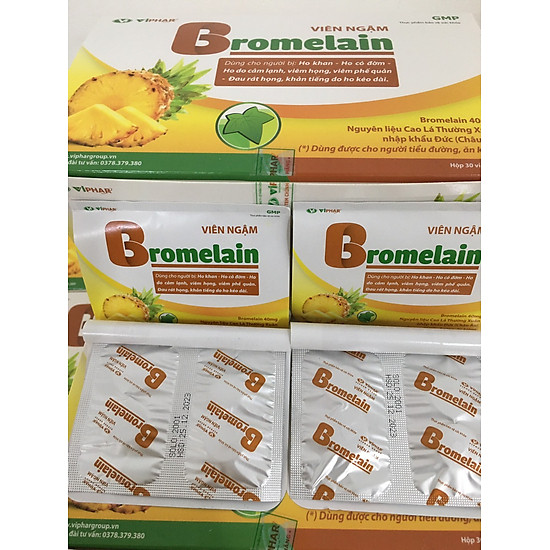 Hộp 120 viên ngậm ho bromelain - ảnh sản phẩm 3