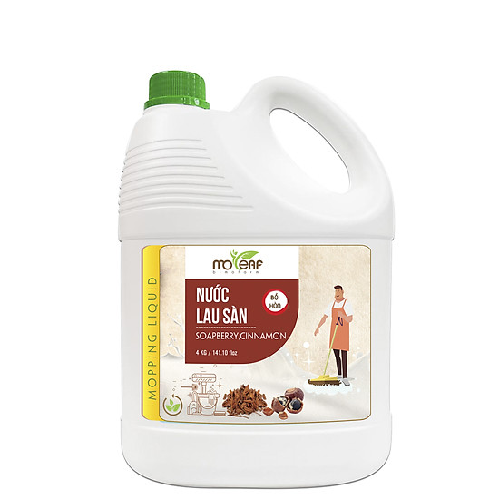 Nước lau sàn hữu cơ moleaf đuổi muỗi tinh dầu gỗ đàn hương 4000ml - ảnh sản phẩm 1