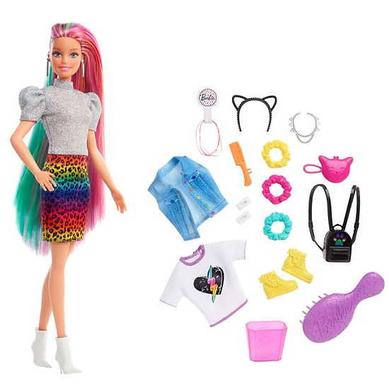 Đồ chơi barbie búp bê làm tóc đổi màu grn81 - ảnh sản phẩm 6