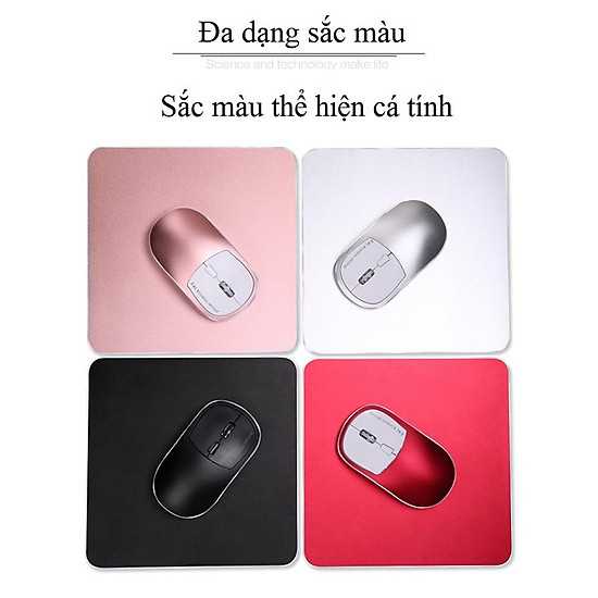Chuột không dây hợp kim k1 kèm miếng lót kim loại - hàng nhập khẩu - ảnh sản phẩm 10