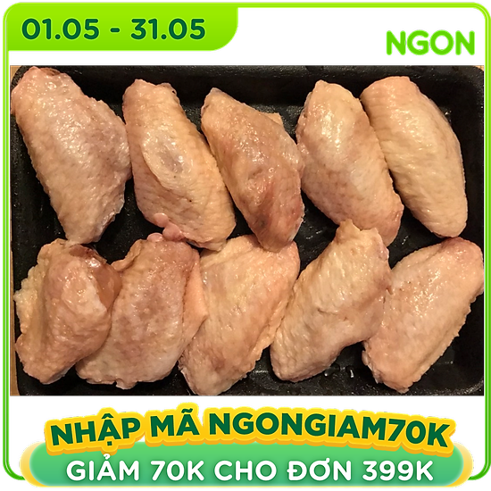 Chỉ bán hcm - cánh gà khúc giữa - chicken wing - 500gram - ảnh sản phẩm 1