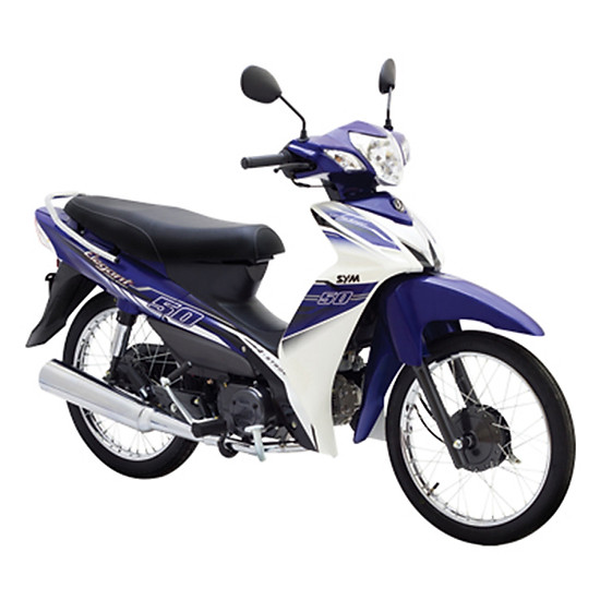 Xe Máy SYM Elegant 50cc - Trắng Xanh - Giá tốt | Tiki.vn