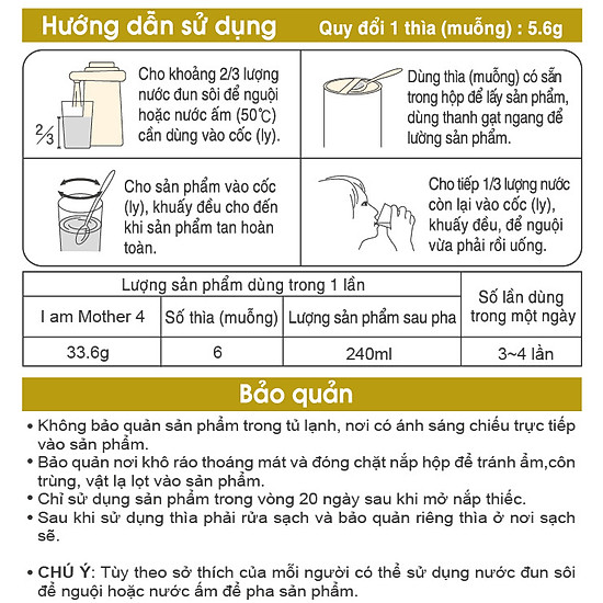 Sữa bột namyang i am mother 4 800g - ảnh sản phẩm 2