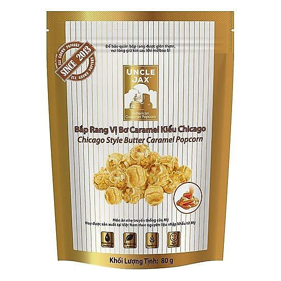 Bắp rang uncle jax vị bơ caramel kiểu chicago 80g - 8936084590026 - ảnh sản phẩm 1