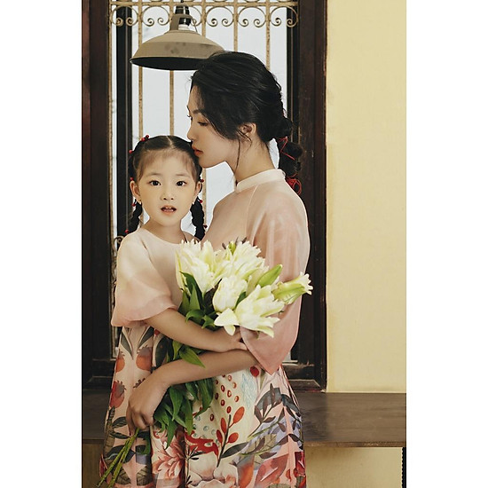 Váy suông kid cam hồng sắc xuân 1ad4004 adore dress - ảnh sản phẩm 3